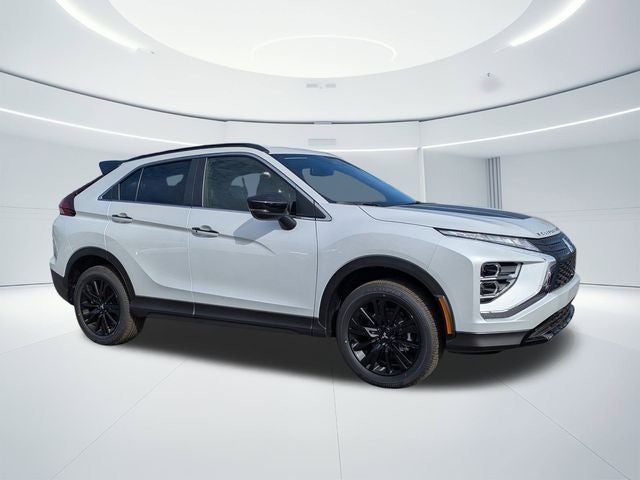 2026 Mitsubishi Eclipse Cross Black Edition in White — front three-quarter view